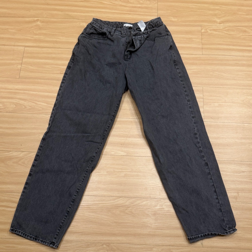 Good American Charcoal Denim Pants